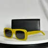 534 Gafas de sol Sunrise en acetato amarillo Mujer Sunnies para hombre Gafas de sol Gafas de sol de diseño Sombras Occhiali da sole Gafas de protección UV400