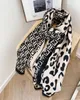 Grande impresso bufanda feminino cachecol de caxemira inverno wram leopardo hijab grosso pashmina xales senhora envolve cobertor borla echarpe6879947