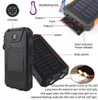 20000MAH 2 USB Port Solar Power Bank Charger Extern Backup Battery With Retail Box för iPhone iPad Samsung9883767