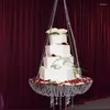 ケーキツールクリスタルハンギングスタンドファンタジーの結婚式と装飾結婚式の装飾