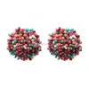 Seed Beaded Stud Earrings Seedbeads Cluster Earrings Stud019934321