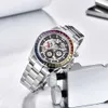 Pagani Design 1653 Fashion Rainbow Bezel 남자 기계식 손목 시계 럭셔리 중공 자동 시계