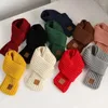 Scarves Kids Scarf Boys Girls Winter Knitted Warm 9 120CM Outdoor Fashion Solid Color Soft Baby Accessories