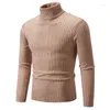 Maglioni da uomo Primavera Casual Maglione solido Dolcevita Colpi di scena Maglioni slim fit Lavorati a maglia da uomo Pullover comodi da donna Pull Homme