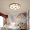 Plafoniere Rotonde in acrilico ultrasottile per soggiorno, camera da letto, lampada a LED, moderna stella, montata su superficie con telecomando