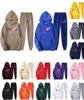 Mens Hoodie Tracksuit Brand Printed Sportswear Men Flocking Hoody Suits 16 Colors Warm Two Pieces Set Loose Hoodies Sweat7945656