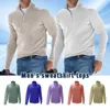 Hommes printemps automne sweat Imitation cachemire fermeture éclair basique pull à manches longues demi col roulé chaud pull 240103