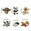 4 PCS Creative Craking Plush Pet Toy Fun Hide Sök Dog Stuffed Animal Tree Hole Safe Nontoxic Burrow 240103