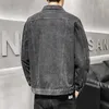 Autumn High-quality Men's Denim Jacket Fashion Hole Casual Cotton Button Stretch Street Personality Denim Jacket S-5XL 240103