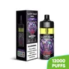 Happ 12000 Puffs Descartáveis Recarregados 16ml Vape Juice Fluxo de Ar Ajustável 12K Puffs Cigarro Eletrônico 10 Sabores