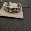 bracelets luxury bangle designer jewelry woman row cable cuff bracelet women Round Separation Bracelet Buckle 925 Sterling Silver 18k Gold Plated logo