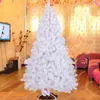 Christmas Decorations White XMAS Merry Tree 120cm 150cm 180cm 210cm Height With Metal Foldable Stand Home Decor Ornaments