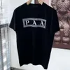 mode mens t shirt designer t skjortor män kvinnor plus storlek fast färg bokstav tryck grafisk tee casual lös enkel kort ärm topp överdimensionerad runda nacke bomullstee