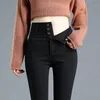 Hohe Taille, Knopfleiste, weiße Bleistift-Jeans, Schwarz, große Größe 5XL, Röhrenjeans-Leggings, knöchellange Stretch-Jeans, Vaqueros 240103