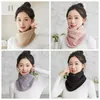 Écharpes d'agneau polaire pour femmes hiver chaud faux col écharpe en peluche bavoir Snood femme coupe-vent enveloppement cou Protection Colar