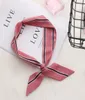 Korean Style Women Girls Spring Summer Elegant Floral Silk Scarf Mini Chic Ribbons Headband Multicolors Vintage Hair Tie Band6495501