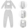 Zimowa odzież sutowa 1PC Winter Pajama Zestaw Flanela Flanela kreskówki Długie rękawy Wzory