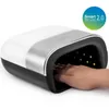 Torkar nageltorkar SUNUV SUN3 Nail Dryer Smart 2.0 48W UV LED -lampspik med smart timerminne Invisibel Digital Timer Display Nail Dryi
