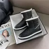 New women classic snow boots ankle short fur winter boot black White women ladies girl booties size 35-41 fashion outdoor