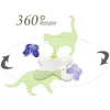 Automatic Cat Toy 360 Degree Rotating Motion Activated Butterfly Funny Toys Pet Cats Interactive Flutter Bug Puppy Flashing Toy 240103