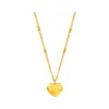 New Cross-border Couple Cavicle Chain Geometric Heart-shaped Light Luxury Temperament Simple Sweet Love Pendant Necklace Jewelry