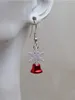 Boucles d'oreilles pendantes pour femmes, Design coloré, clochette Jingle, flocon de neige, goutte de neige, bijoux à la mode, cadeau de noël, 2024