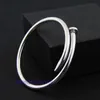 Designer Bangle Car tires's for women and men Silver Bracelet Women's 999 Foot Open Couple Style Nail New Personalized Fashion Have Original Box