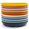 Solid Color Silicone Baby Dishes Plate Infant Feeding Tray Toddle Training Bowl Children's Tableware born Supplies 240102