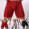 Mutande da uomo in rete elastica traspirante biancheria intima sottile sexy slip boxer trasparenti boxer uomo slim solidi Homme