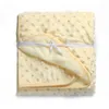 Coperte 2024 Inverno Bambino In Pile Nato Coperta Per Dormire Vendite Della Fabbrica 75 100 centimetri Biancheria Da Letto Swaddle Avvolgere Asciugamano Da Bagno