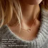 e-Manco заявление ожерелье женское изящное ожерелье из нержавеющей стали колье кулон ожерелье модные украшения Y200323211p