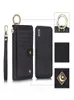 Per iPhone XS Custodia a portafoglio Custodia a portafoglio per iPhone X Borsa con cerniera Borsa magnetica staccabile 14 slot per carte Custodia per soldi con pochette in pelle fo6798154