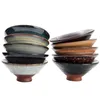 Copos de vinho cerâmica bruta xícara de chá jianzhan tigela roxo areia chapéu cerâmica mestre forno torna-se pneu fino
