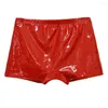 Sous-vêtements à la mode Shorts culotte mince protection peau-touchant mâle couleur pure discothèque scène