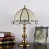 Żyrandole miedziana europejska lampa stołowa American Retro lutlerh65Pure mosiężne studium dekoracji salonu i łóżko