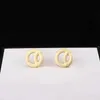 Nuovi orecchini semplici dal design in oro con perle per orecchini da donna, orecchini in oro alla moda, gioielli regalo