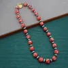 Ketting Oorbellen Set Italiaans Retro Elegant Nisontwerp Toont Geavanceerd Gevoel Voor Duizenden Bloemen Glazen Oorclip All-match Stijl Trui