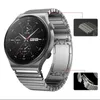 Dispositivi Nuovo cinturino originale in metallo GT2 cinturino in acciaio inossidabile da 22 mm per Huawei Watch GT 2 Pro Cinturino originale in metallo grigio titanio