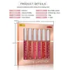 Cakaila 610PCSbox Matte Nude Velvet Liquid Lipstick Lipgloss i przezroczysty przezroczysty olej do warg lakierowy zestaw wodoodporny 240102