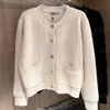 Fashion Designer Sweatshirts Women's Sweaters Warm Cardigan with Button Hollow Out Tops 24495