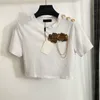 Womens Designer T Shirts Sexiga Crop Tops Luxury Gemstone Tshirts For Women Summer Pullover Short Sleeve Tee Clothes