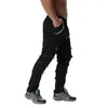 Herenbroeken Topkwaliteit metalen decoratie Ritsen Cargo Hip Hop Jogger High Street Joggingbroek ABZ183