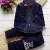 2023 Kinderkleding Lente En Herfst Formele Kinderkleding Pak 2 Stuks Jongen Pak Baby Geboren Gentleman Peuter verjaardag Jurk