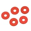 Raffreddamenti per computer Rondelle per viti in fibra isolante ad anello piatto rosso da 100 pezzi Rondella sigillante in carta in acciaio