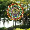 Garden Decorations Outdoor And Yard Decor Iron Art Wind Spinner Weathercock Ornament Summer Balcony Pinwheel Gardening Exterior Decoration