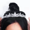 ThreeGraces étincelant blanc zircon cubique fleur élégante reine couronnes diadèmes accessoires de cheveux de mariage bijoux pour les mariées HA027 240103
