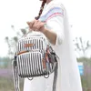 Randiga kvinnor blöja väska mode vattentät mamma blöja resor ryggsäck för baby ammande multifunktion Morhandväska 240103