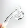 Goodsstore 10 mm mâle Mini Charmer Banger Quartz Domeless Nail avec 14 mm Vortex Seau 4 mm d'épaisseur Fond Long Cou Voyage Fumer LL