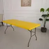 Toalha de mesa ao ar livre estiramento retângulo cabido capa piquenique longo toalha de mesa à prova ddustágua protetor de bordas elásticas à prova de poeira