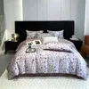 Bedding Sets Vintage Green Botanical Flowers Duvet Cover Set 600TC Egyptian Cotton Luxury Soft Quilt Bed Sheet Pillowcases